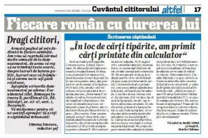 Cuvantul cititorului.