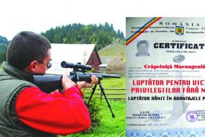Certificat de vanator de privilegii. Mohanu si Eli Iagar il au.