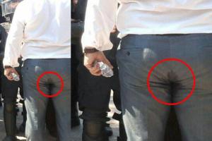 Facut pe pantaloni.