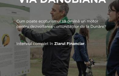 Doru Mitrana, initiatorul proiectului Via Danubiana - "Cum poate ecoturismul sa devina un motor pentru dezvoltarea comunitatilor de la Dunare"
