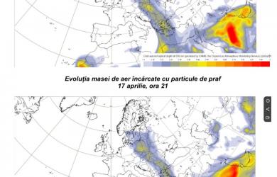 Turneni, vi se pregătește ceva! Praf saharian, piritesc si praf in ochi